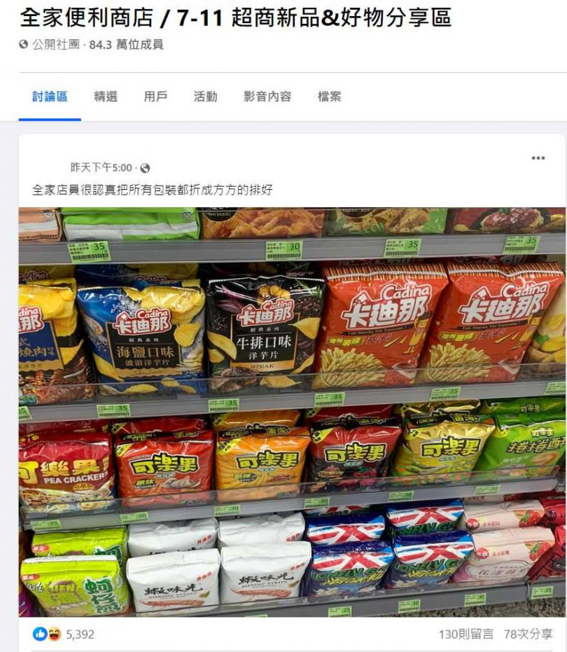 網友到全家買東西，卻發現驚人一幕。（圖／翻攝自全家便利商店 / 7-11 超商新品&好物分享區臉書）