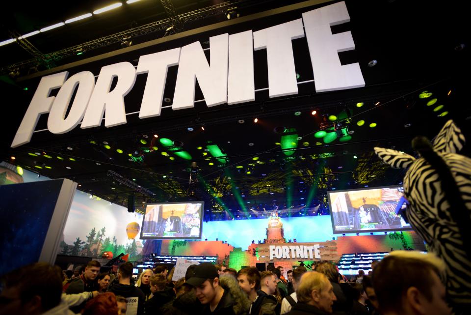 Online game 'Fortnite' enthusiasts attend the ESL Katowice Royale Featuring Fortnite Tournament during the Intel Extreme Masters Katowice 2019 event in Katowice on March 3, 2019. - World's top gamers vie for $500,000 in prizes at Fortnite International video game tournament. (Photo by BARTOSZ SIEDLIK / AFP)        (Photo credit should read BARTOSZ SIEDLIK/AFP/Getty Images)