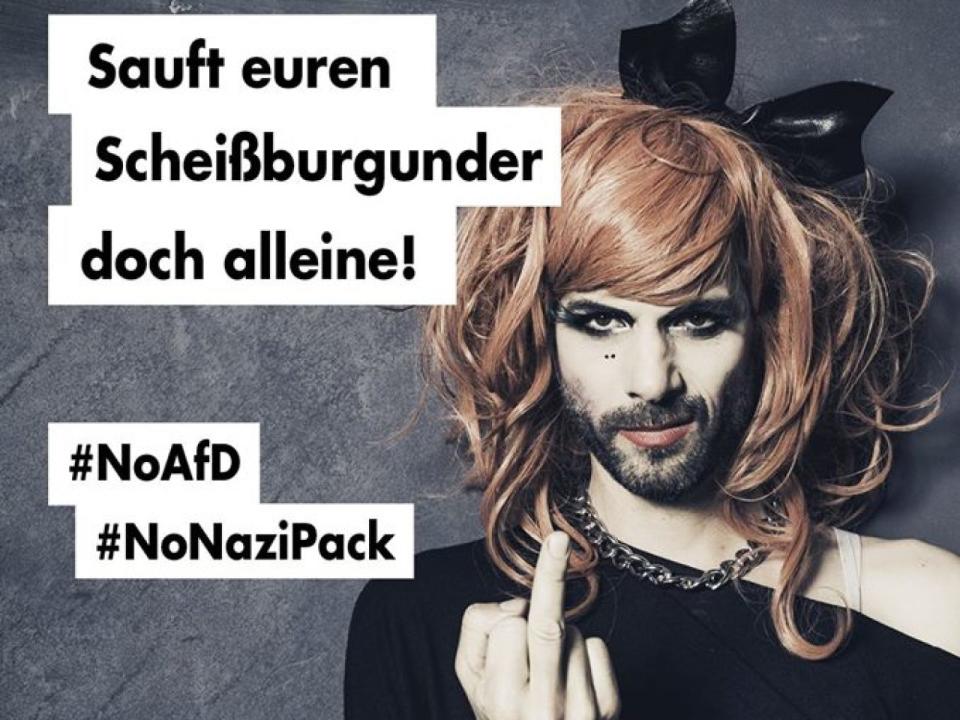 Dragqueens gegen die AfD: "Sauft euren Burgunder doch alleine"