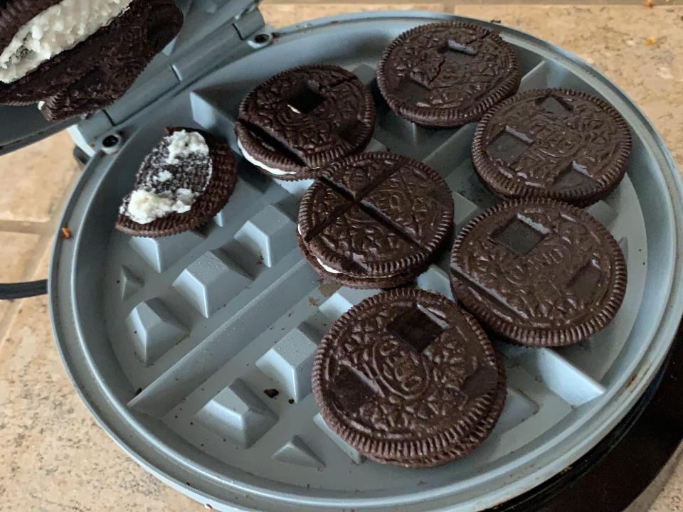 waffle maker oreo hack