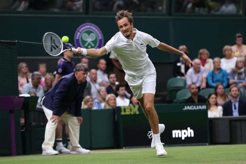 Daniil Medvedev during Wimbeldon in 2021 (Getty Images)