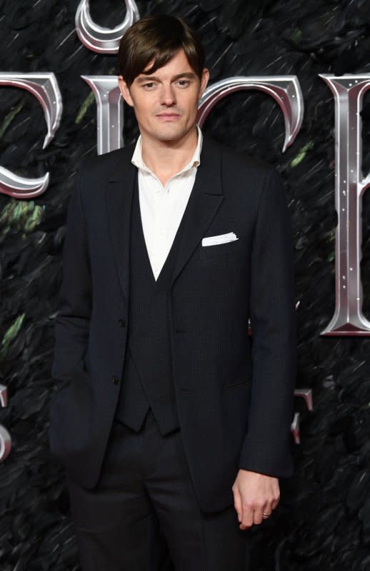 Sam Riley attends the premiere of "Maleficient: Mistress Of Evil" at Odeon Imax Waterloo in London on October 9, 2019. The actor turns 43 on January 8. File Photo by Rune Hellestad/UPI