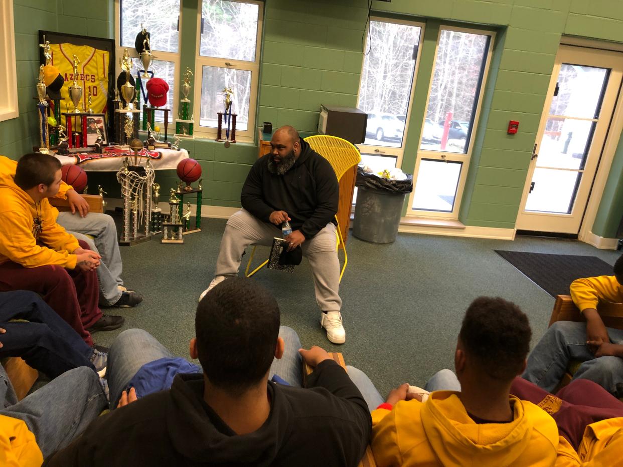 A counselor works at the Mohican Young Star Academy near Loudonville. The facility provides housing, mental health treatment and drug and alcohol counseling for trouble boys age 8-21.