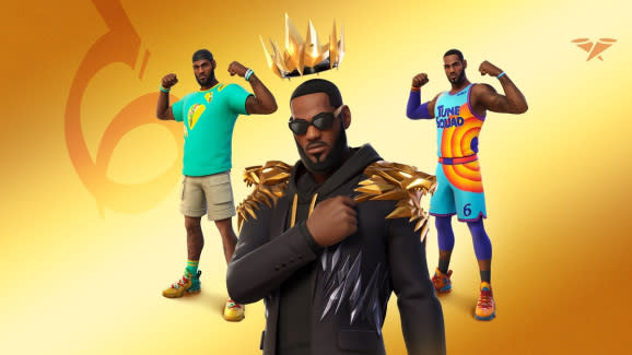 Lebron James skin in Fortnite.