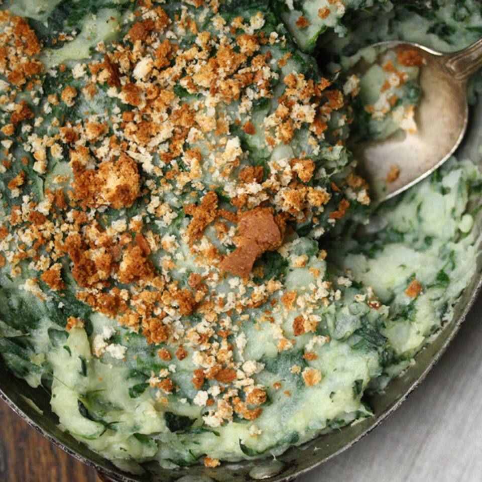 Healthy Potato and Spinach Casserole