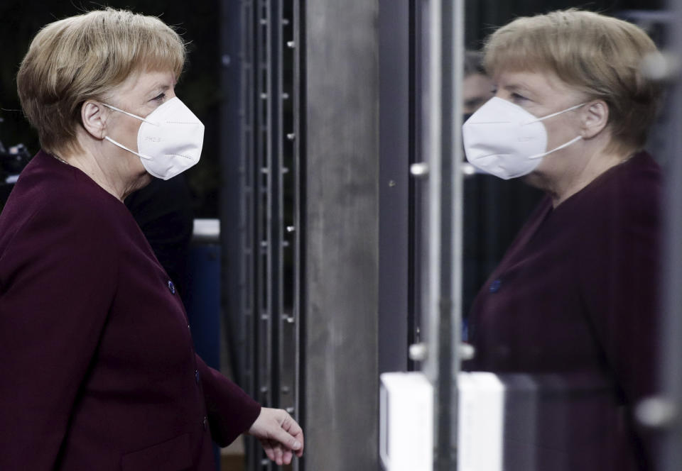 Angela Merkel (Olivier Hoslet, Pool via AP)