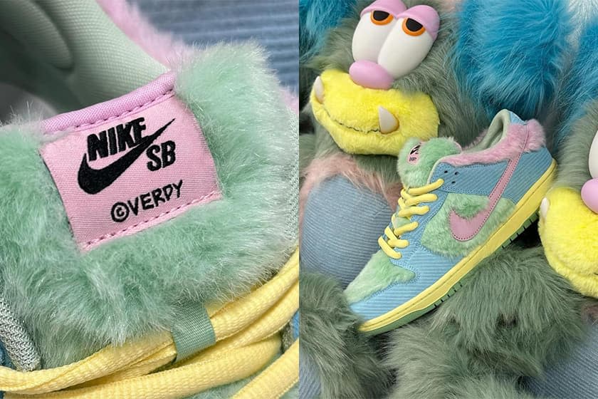 這雙 Dunk 不能不收：VERDY x Nike 聯名鞋款，以可愛角色 Visty 絨毛外型登場！