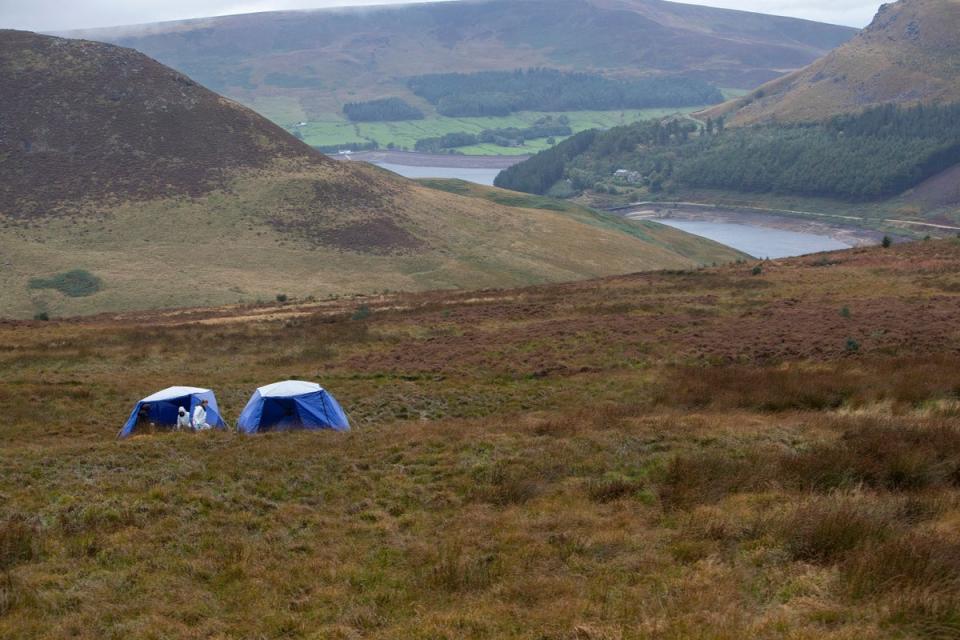 Specialist officers have begun initial exploration activity at Saddleworth Moor (via REUTERS)