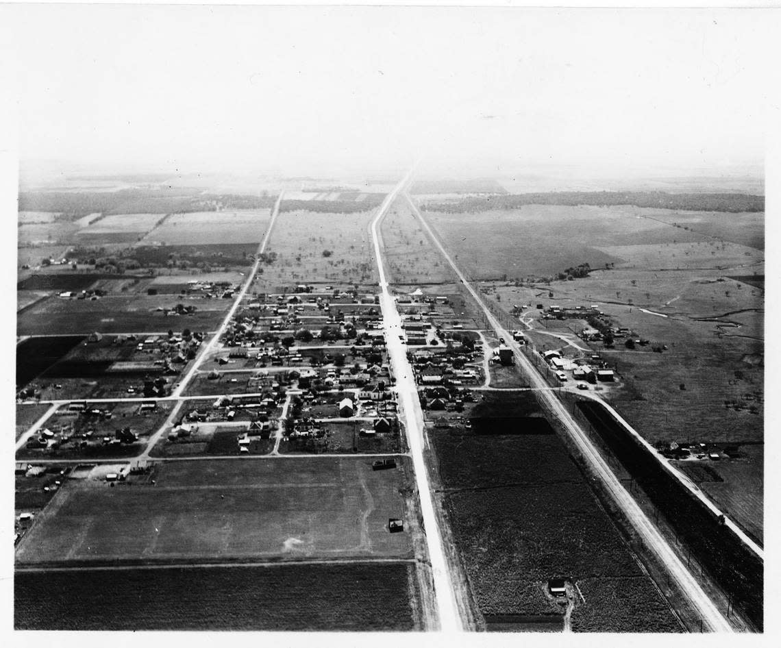 June 25, 1938: Aerial view of Keller, Texas Fort Worth Star-Telegram archive/UT Arlington Special Collections