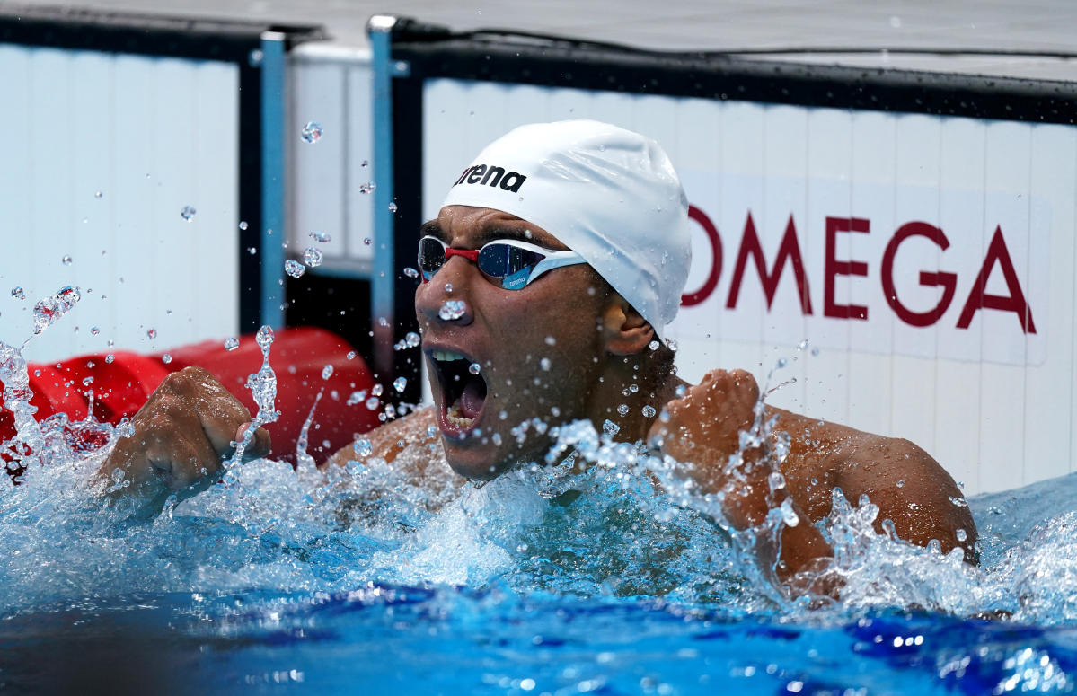 Olympics Tunisia's Ahmed Hafnaoui wins stunning swimming gold in Tokyo