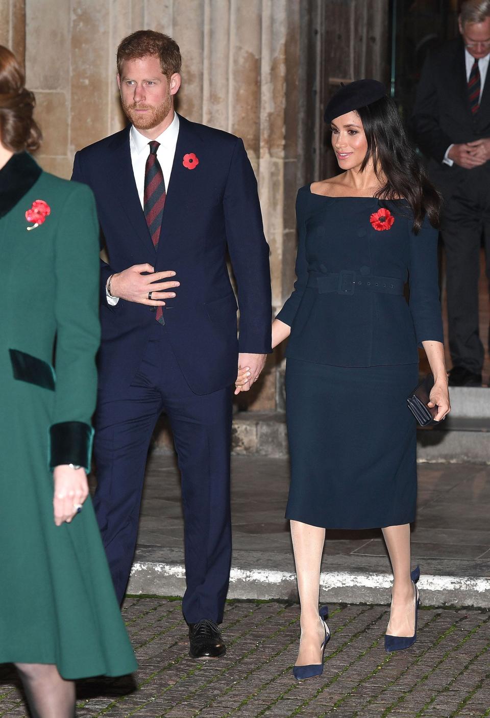 meghan markle coat remembrance day