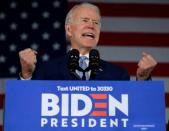 Democratic presidential candidate Joe Biden hopes to capitalize on a blowout victory in South Carolina's primary