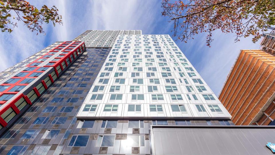 The world's tallest modular tower, at 32 stories, opened in Brooklyn, NY, in 2016.