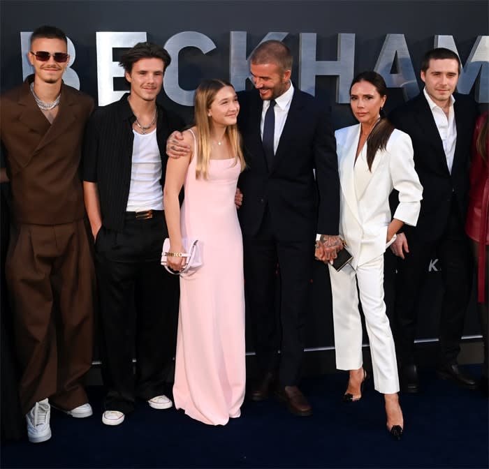 La familia Beckham