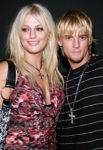 Leslie Carter and Aaron Carter | Photo Credits: Michael Tran/FilmMagic