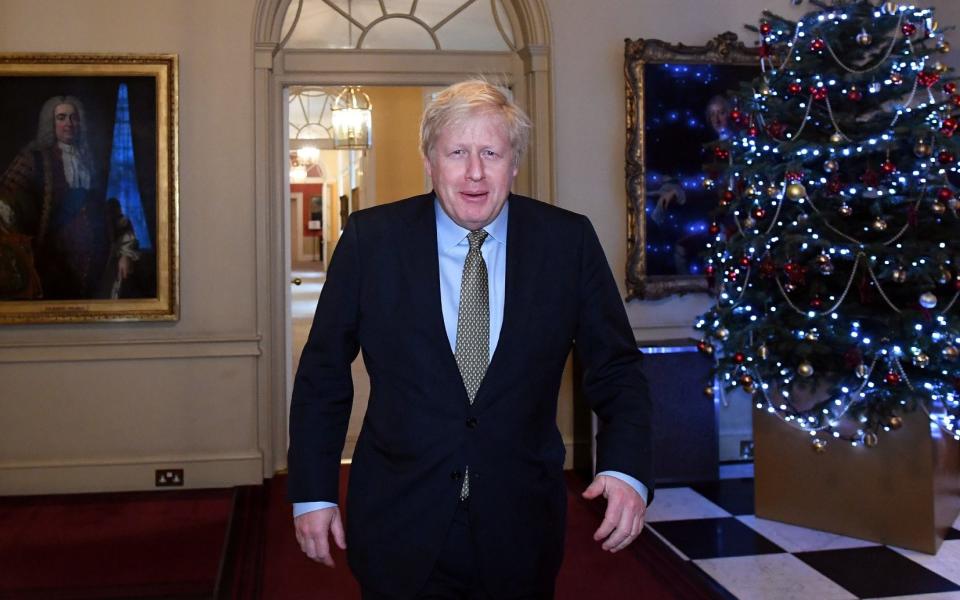 Britain's Prime Minister Boris Johnson leaves Downing Street for Buckingham Palace after the Conservative Party was returned to power in the general election with an increased majorit - REUTERS