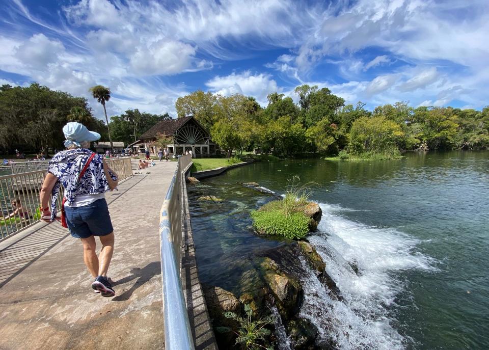 A visitor heads toward the Old Spanish Sugar Mill, a fixture for six decades at DeLeon Springs State Park. The beloved eatery will close its doors in September after its contract wasn't renewed by the state. Another vendor will operate a restaurant in the same space after the current owners were outbid.