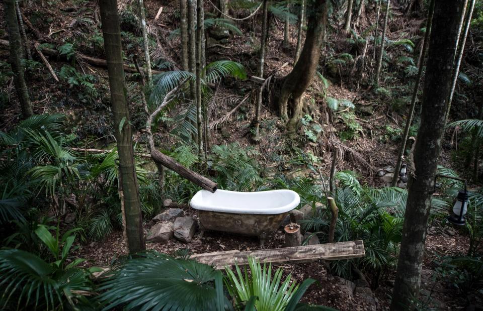 The I’m A Celebrity 2017 bath in all its glory. Copyright [James Gourley/ITV/REX/Shutterstock]