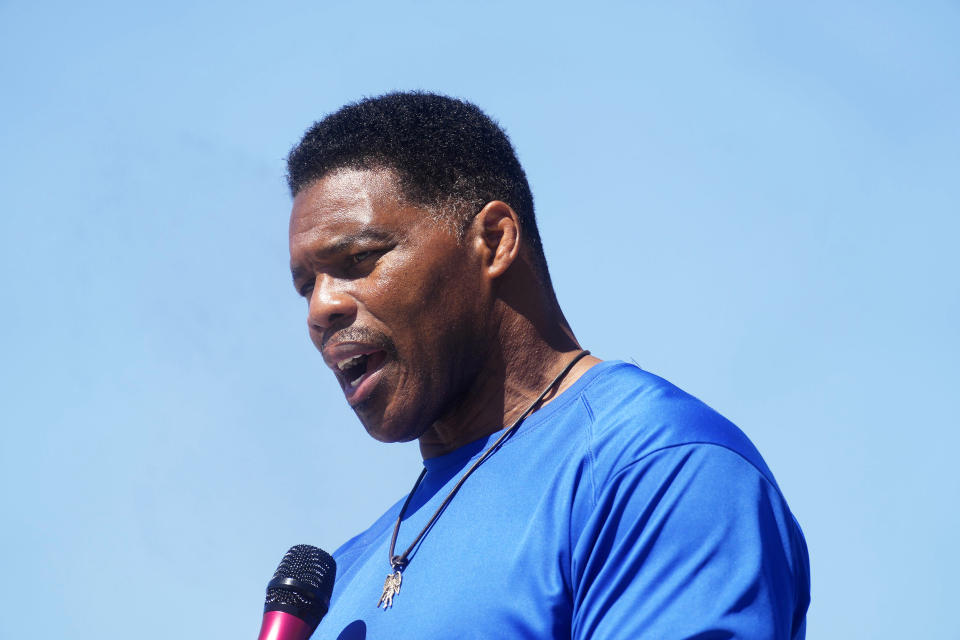 Georgia GOP Senate nominee Herschel Walker at a campaign stop in Wadley (Meg Kinnard / AP)