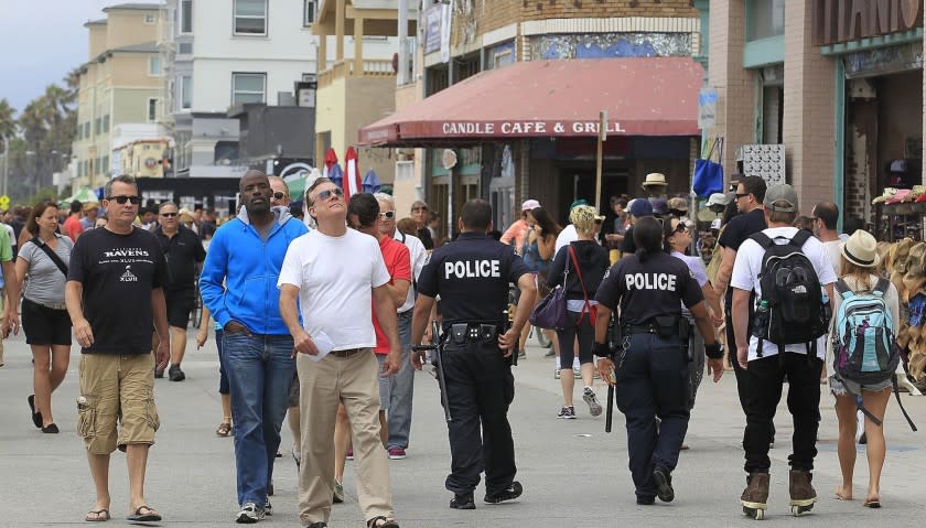 Life resumes on the Venice Boardwalk after a deadly crash.