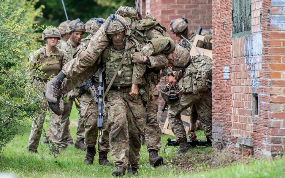 Officer cadets at the Royal Military Academy Sandhurst photographed for The Telegraph