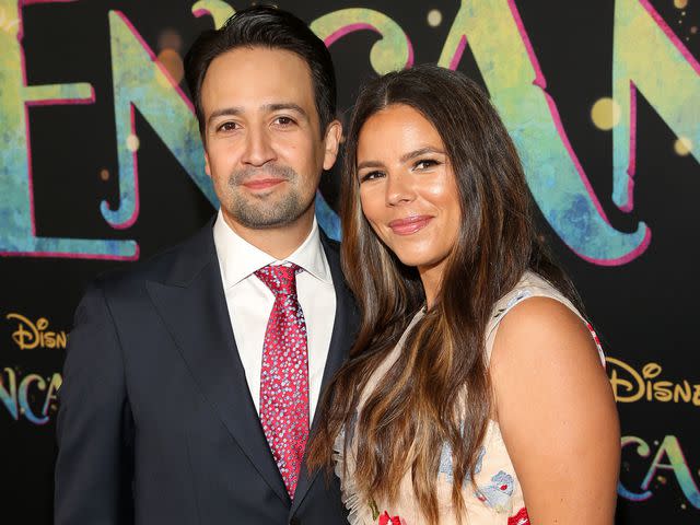 <p>Jesse Grant/Getty </p> Lin-Manuel Miranda and Vanessa Nadal attend the world premiere of Walt Disney Animation Studios' ‘Encanto’ at El Capitan Theatre in Hollywood, California on November 03, 2021.