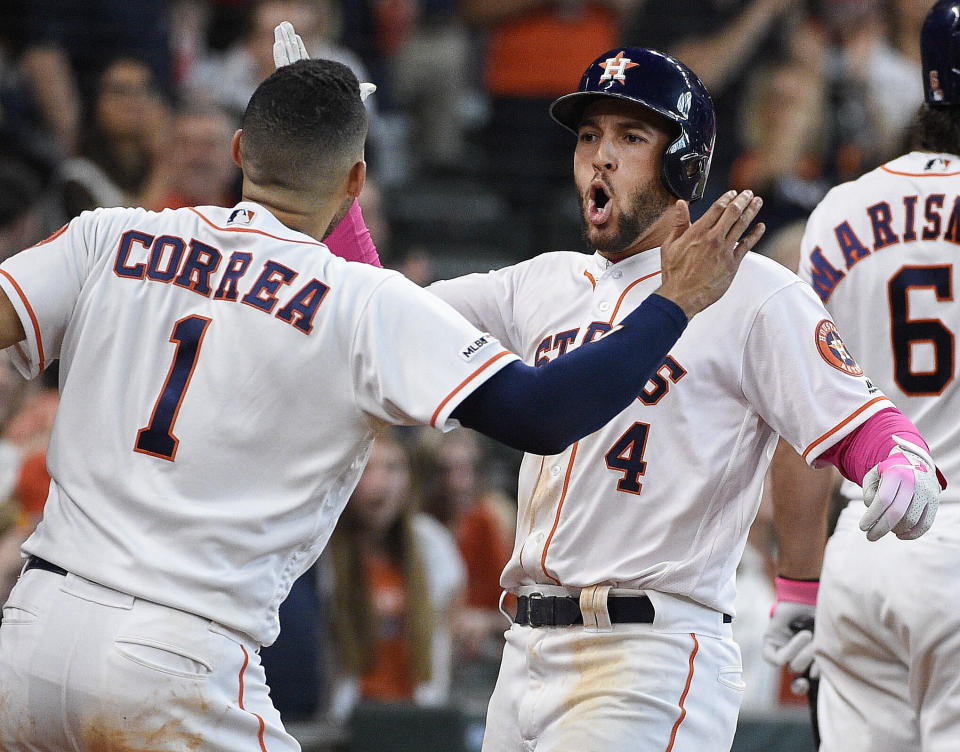 George Springer and the Astros are back in the No. 1 spot in our MLB Power Rankings. (AP Photo/Eric Christian Smith)