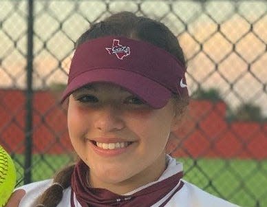 Calallen's Alaunah Almaraz was voted Caller-Times High School Athlete of the Week for May 15-22.