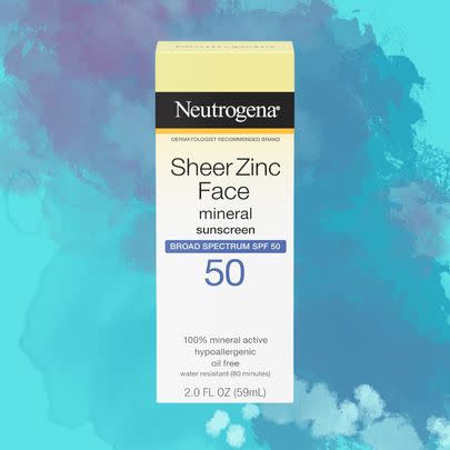 Neutrogena Sheer Zinc Face mineral sunscreen SPF 50