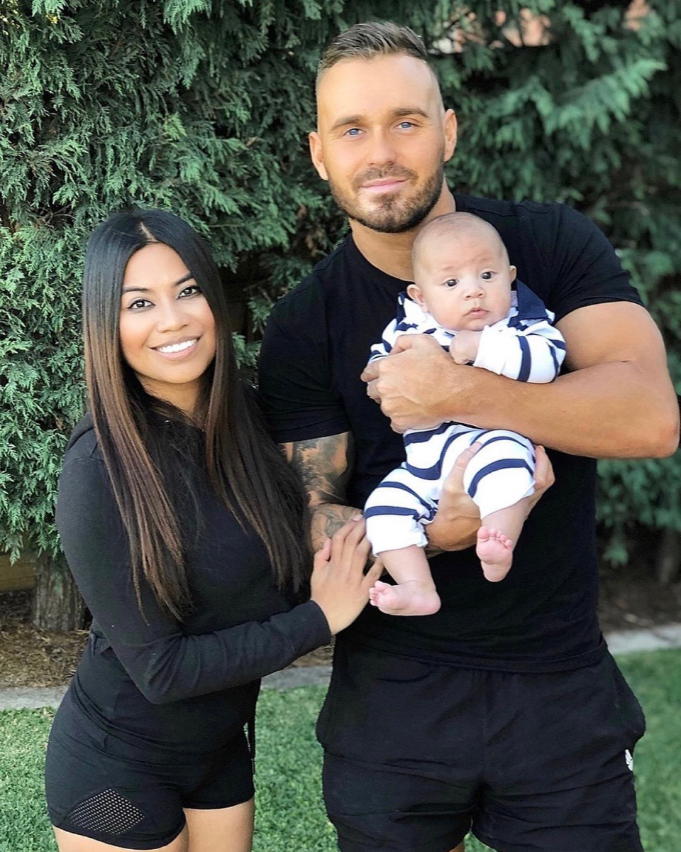 MAFS' Cyrell Paule and Eden Dally with their son Boston.