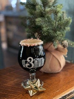 3rd Turn Brewing is releasing its holiday milk stout called "Polar Bear Fell On Me." The beer, which contains lactose, is made with Hershey's white chocolate and chocolate mint tea for a subtle mint note beneath a bed of white chocolate.