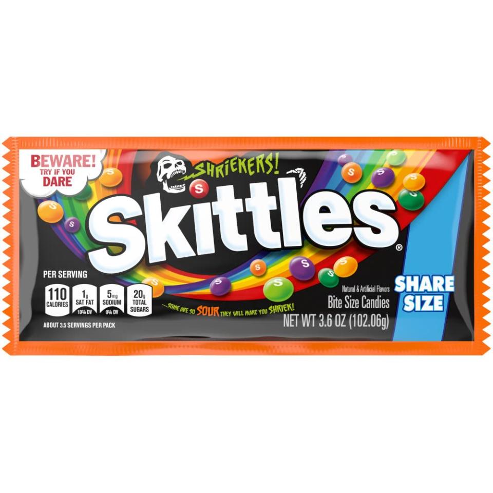 Vegan Halloween Candy skittles shriekers sour