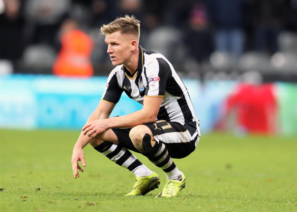 Matt Ritchie, possibly looking depressed due to his lack of pace.