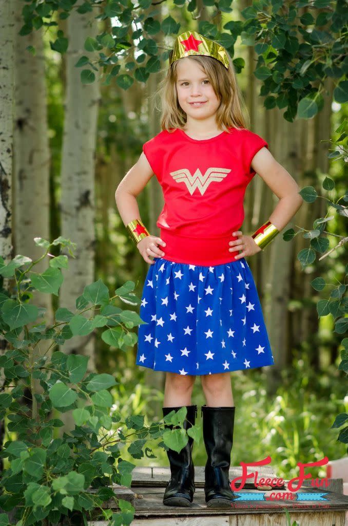 DIY Fleece Wonder Woman