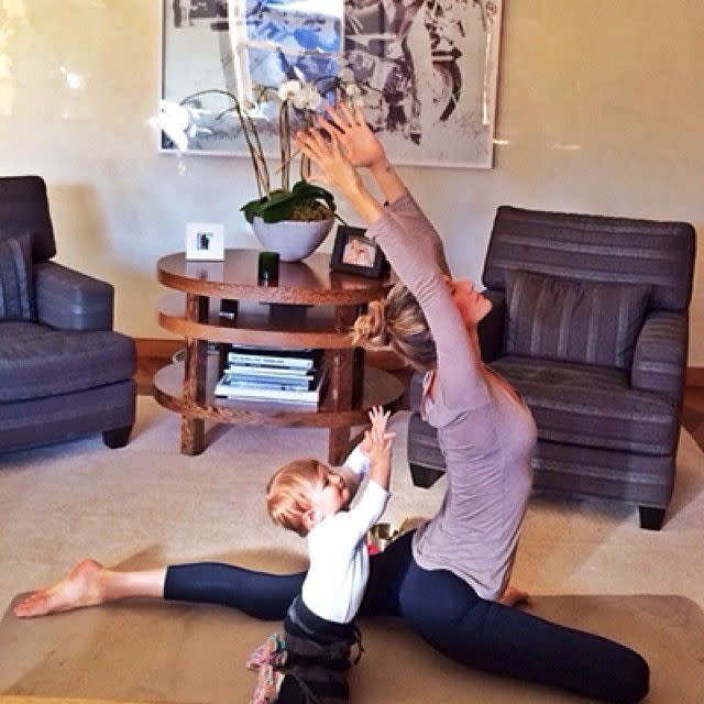 Gisele Bundchen has a new little yoga partner -- her 11-month-old daughter Vivian Lake Brady. The mother-daughter duo struck identical poses during a relaxing meditation session together on Nov. 30, 2013. "Thank you auntie Fafi for capturing this special moment," the supermodel posted on Instagram.