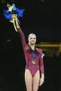 <p>Russian gymnast Svetlana Khorkina was one of the most talented athletes in the late '90s and early 2000s. Due to her <a href="https://olympics.com/en/athletes/svetlana-khorkina" rel="nofollow noopener" target="_blank" data-ylk="slk:unusual height;elm:context_link;itc:0;sec:content-canvas" class="link ">unusual height</a> for the sport, Khorkina had to develop several of her own unique moves—but that didn't stop her from taking home seven Olympic medals over three Olympic Games. </p>