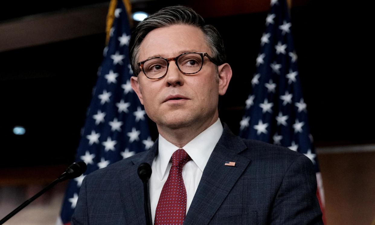 <span>The House speaker, Mike Johnson.</span><span>Photograph: Michael McCoy/Reuters</span>