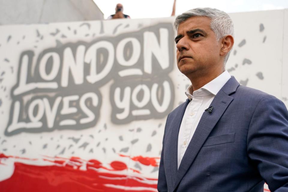 Sadiq Khan branded Mr Anderson’s comments as racist (Copyright 2022 The Associated Press. All rights reserved)