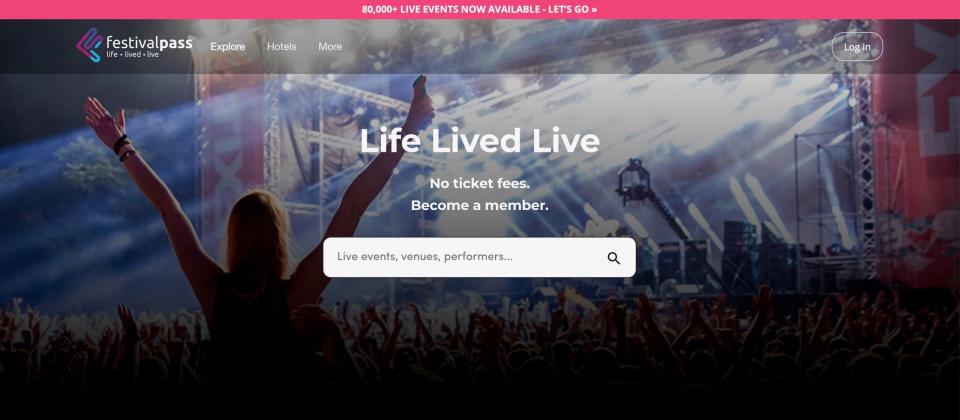 Austin-based festivalPass has launched to offer a one-stop marketplace for live events, through  a subscription service with no added fees.