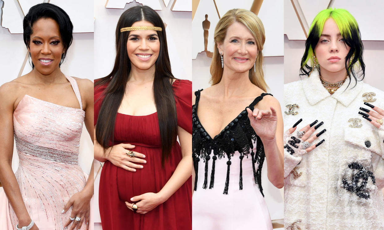 Regina King, America Ferrera, Laura Dern and Billie Eilish (Photo: Getty Images)