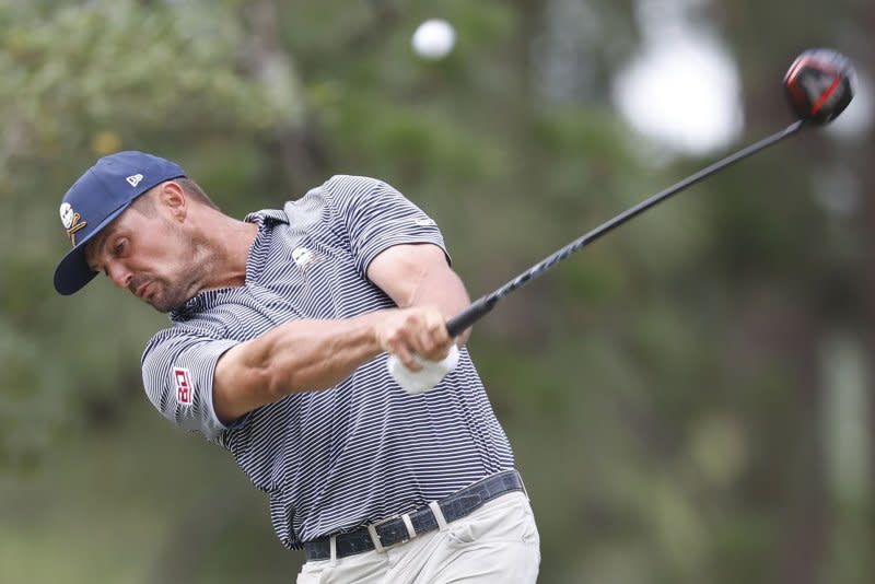 Bryson DeChambeau hits a tee shot on hole No. 11 during the final round of the 124th U.S. Open on Sunday at Pinehurst Resort & Country Club in Pinehurst, N.C. Photo by John Angelillo/UPI