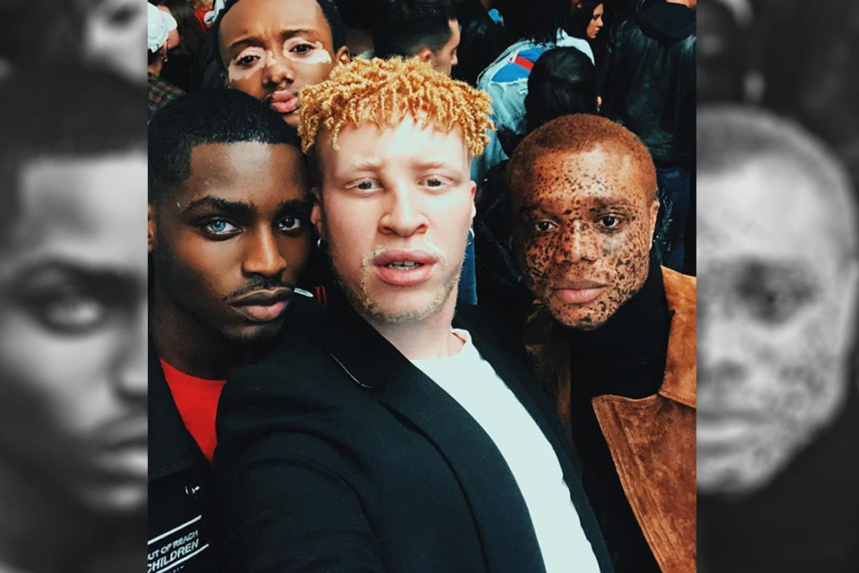 From left: Models Mekhi Lucky, Quis Crawford, Shaun Ross, and Ralph Souffrant. (Photo: Shaun Ross via Instagram)