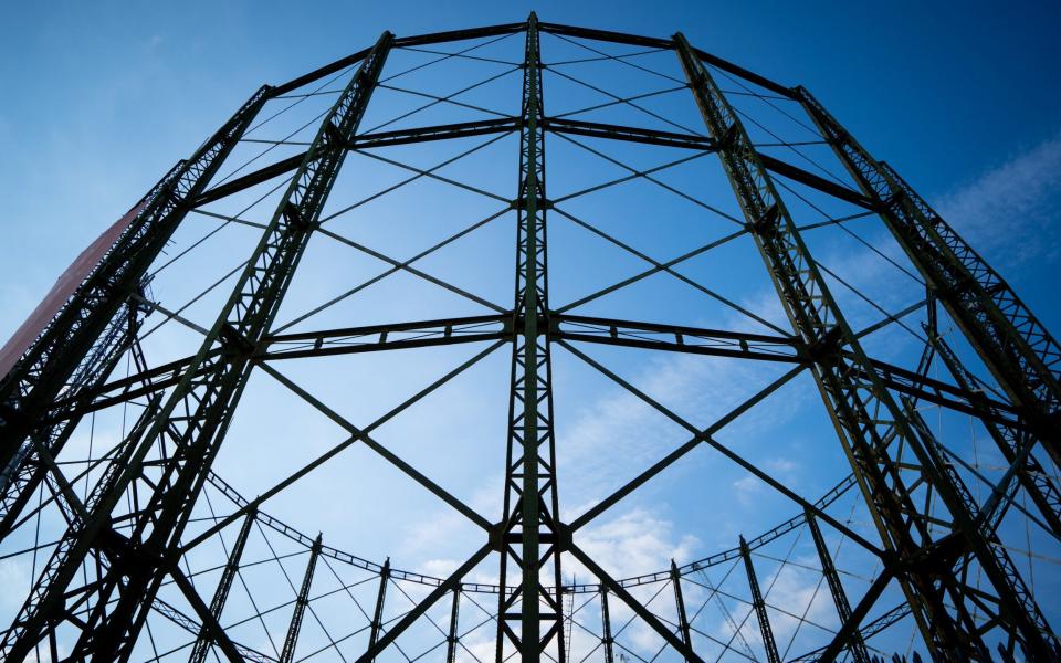 A a disused gas holder in London - Dominic Lipinski/PA