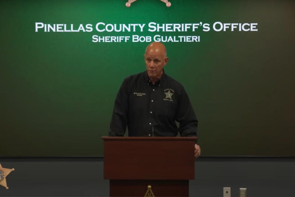 Pinellas County sheriff Bob Gualtieri at a press conference on Tuesday (Pinellas County Sheriff’s Office)