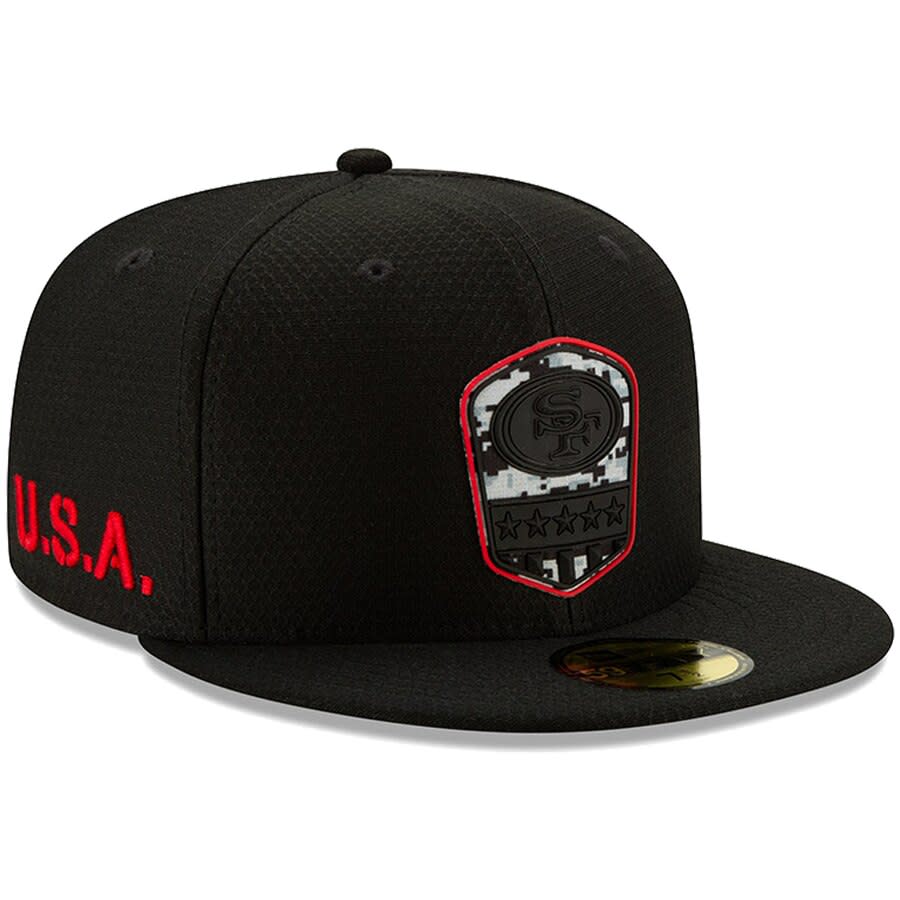 49ers 2019 Salute to Service Fitted Hat