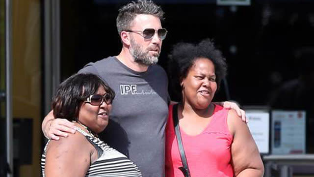 Its seems like Ben Affleck is keeping his chin up by hanging out with his little girl. Ben spent some quality time with his nine-year-old daughter Violet while in Atlanta on Thursday. According to eyewitnesses the 42-year-old star walked hand in hand with Violet while they toured the Atlanta Cyclorama and Civil War Museum. <strong>WATCH: EXCLUSIVE: Ben Affleck Arrives in Atlanta, Where Jennifer Garner Is Filming </strong> Ben also took time to snap photos with his fans while out and about on the cute daddy-daughter date, and eyewitnesses report he seemed to be in good spirits. FameFlynet The two-time Oscar-winner certainly seemed happier than he did on Sunday after returning from his trip to the Bahamas with Jennifer Garner and their three children days after news broke that the Hollywood super couple were getting divorced. Ben and Jen have reportedly been spending a lot of time together since announcing the split. Currently, Ben is said to be living in the guest house of the Atlanta home Jennifer is staying at while shooting her upcoming film <em>Miracles From Heaven.</em> <strong>WATCH: What Ben Affleck and Jennifer Garner's Famous Exes Said About Their Failed Romances </strong> Despite announcing their divorce, both of the stars have been spotted wearing their wedding bands. Ben was still wearing his while hanging out with his little girl on Thursday. The <em> Batman v Superman: Dawn of Justice </em>star is set to make his first official public appearance on Saturday at Comic-Con International in San Diego to promote his highly anticipated debut as the Dark Knight. Ben will be joining his co-stars Henry Cavill and Gal Gadot, as well as director Zack Snyder. For more on Ben's trip to Atlanta check out the video below.