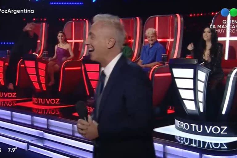 Marley se tomó a la risa su propia distracción en La Voz Argentina