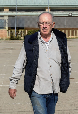 Former International Monetary Fund chief Rodrigo Rato arrives to enter prison in Soto del Real, Spain, October 25, 2018. REUTERS/Stringer