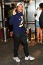 Chance the Rapper flashes a peace sign while out celebrating his birthday at Allure in Atlanta on Tuesday.