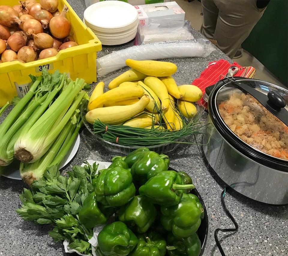 In August, the Marion Institute's Southcoast Food Policy Council hosted an cooking class at Keith Middle School in New Bedford to teach families how to cook a number of recipes using only a Crock Pot and food found at local food pantries. Organizers said the goal was to enable families with limited food and cooking options to eat more nutritiously.